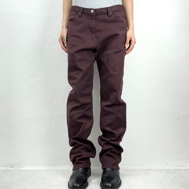 Paul Smith Burgundy Stretch Pants