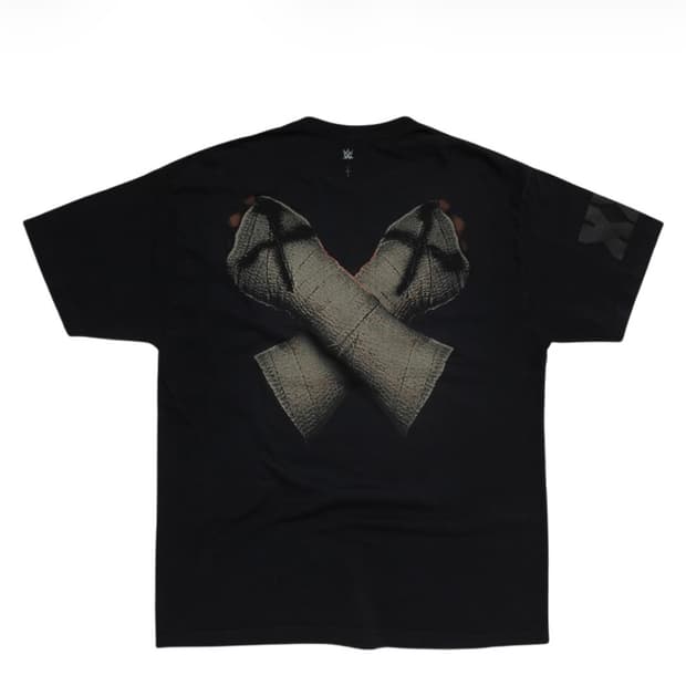 XL 트래비스 스캇 캑터스 잭 x WWE 티셔츠 CM 펑크