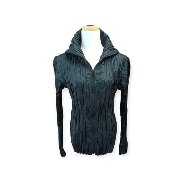 Specchio 플리츠 블랙 자켓