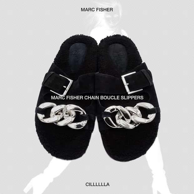 [255] MARC FISHER 마크피셔 체인 부클 슬리퍼 7.5M