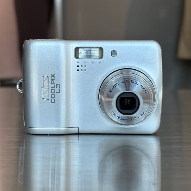 한글지원/날짜표시)니콘 쿨픽스 L3 실버 빈티지디카