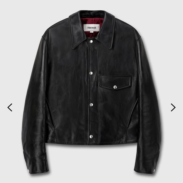 토니웩 레더 바이커 숏 블루종 L