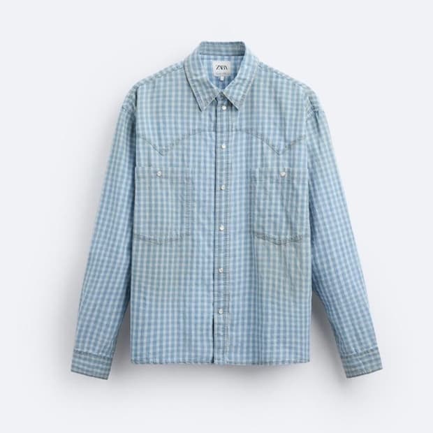 (삽니다) 자라 워시드 체크 셔츠 L 구합니다!