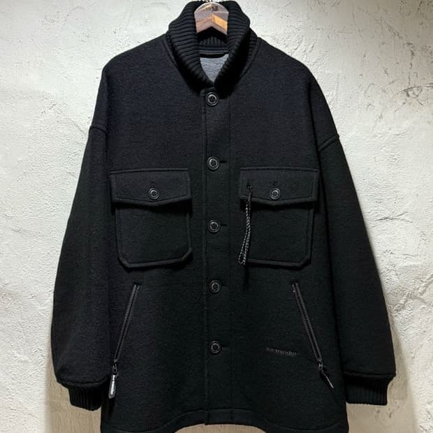 앤드원더 andWonder 울 셔기 블루종 재킷