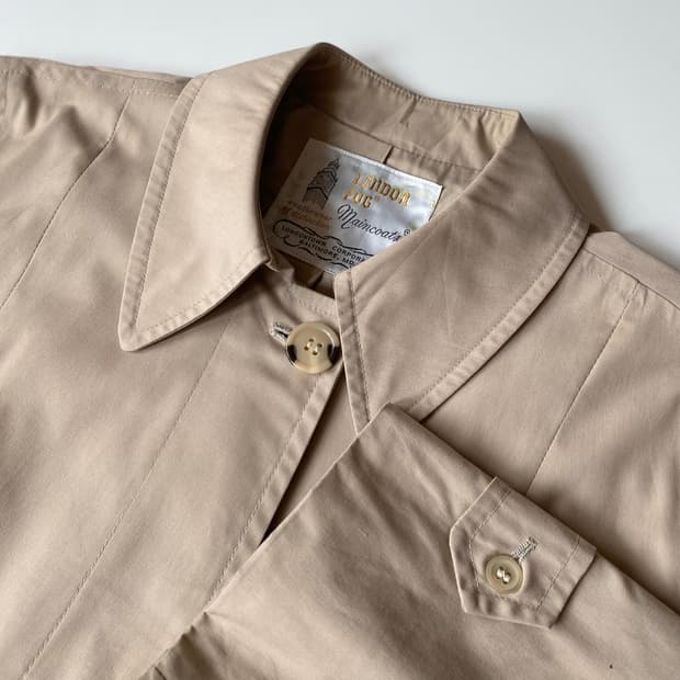 런던 포그 빈티지 맥코트 트렌치 베이지