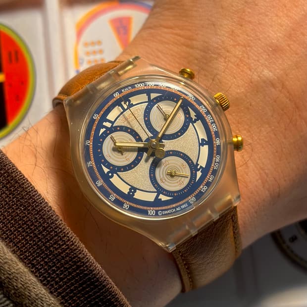 92년판 빈티지 스와치 크로노 Honey tree