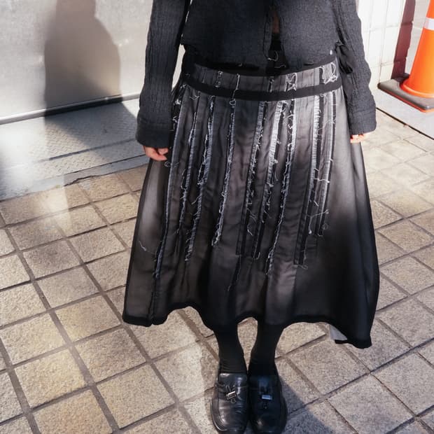 꼼데가르송 트리콧 스커트