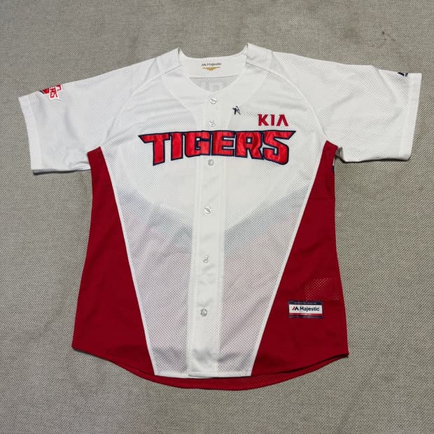 마제스틱 기아 타이거즈 김민식 마킹 홈 레플리카 유니폼