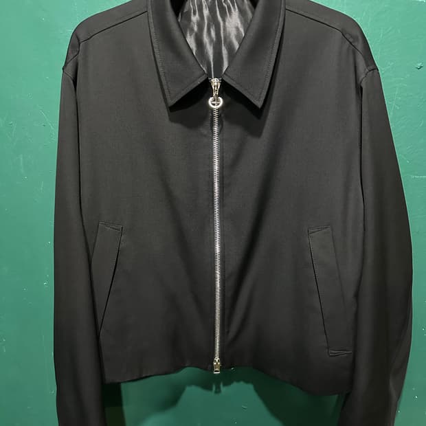 솔리드옴므 24ss 울 집업 블루종 48