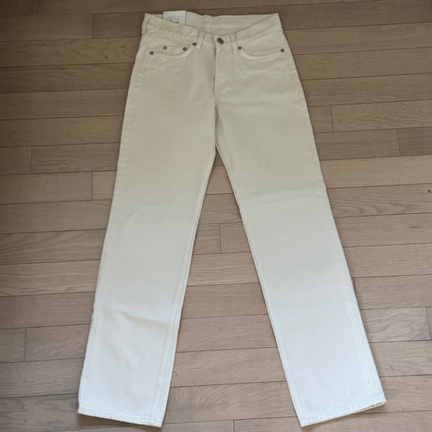 ARKET 스트레이트 핏 미드라이즈 데님 팬츠 26