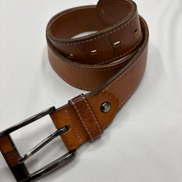 폴 스미스 빈티지 브라운 레더 벨트 Paul Smith