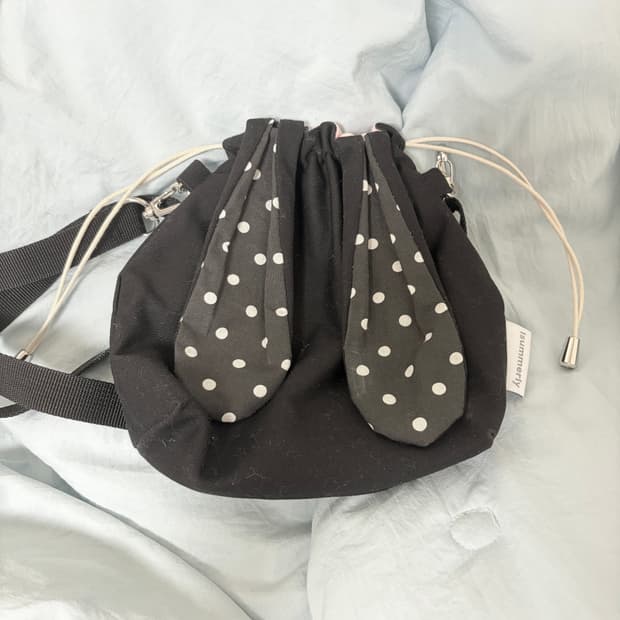 아이썸머리 버니백 블랙도트