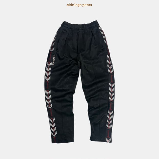 험멜 사이드 테잎로고 트레이닝 팬츠 츄바 츄리닝 바지