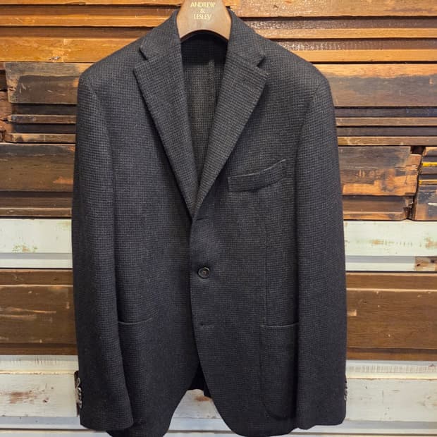 더 지지 트위드자켓 