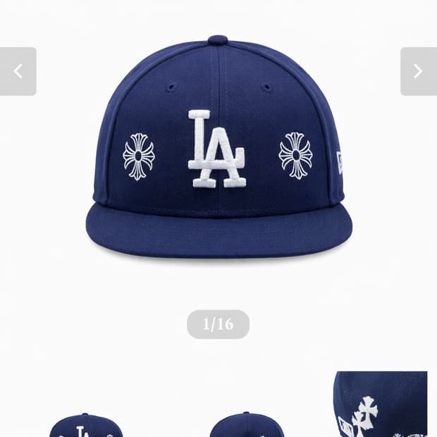 뉴에라 la 커스텀 크롬하츠 네이비 714