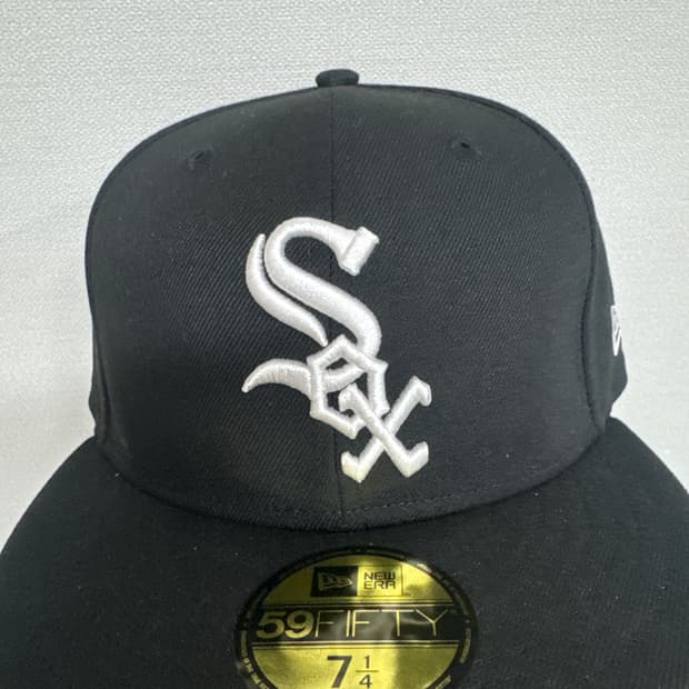 뉴에라 MLB 어센틱 시카고 화이트 삭스 게임 캡 블랙