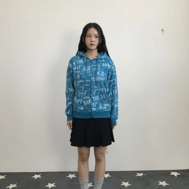 Snoopy Peanuts All Over Zip Hoodie