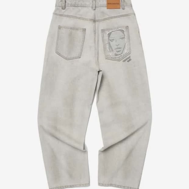 WKNDRS FACE DANIM PANTS