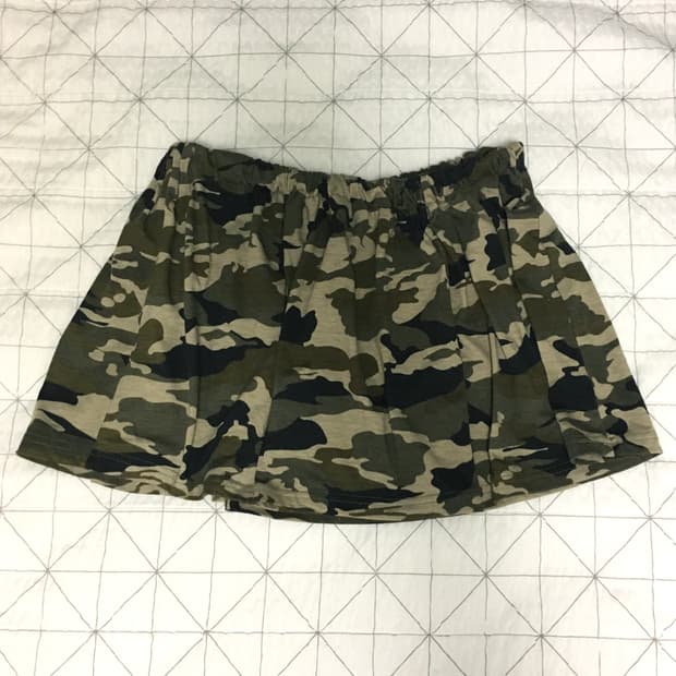 카모 레이어드 스커트