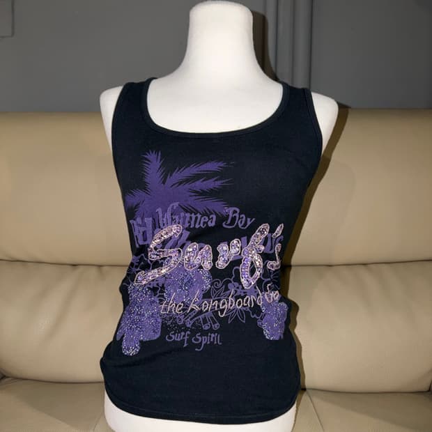 Cecil mcbee tropical printing sleeveless