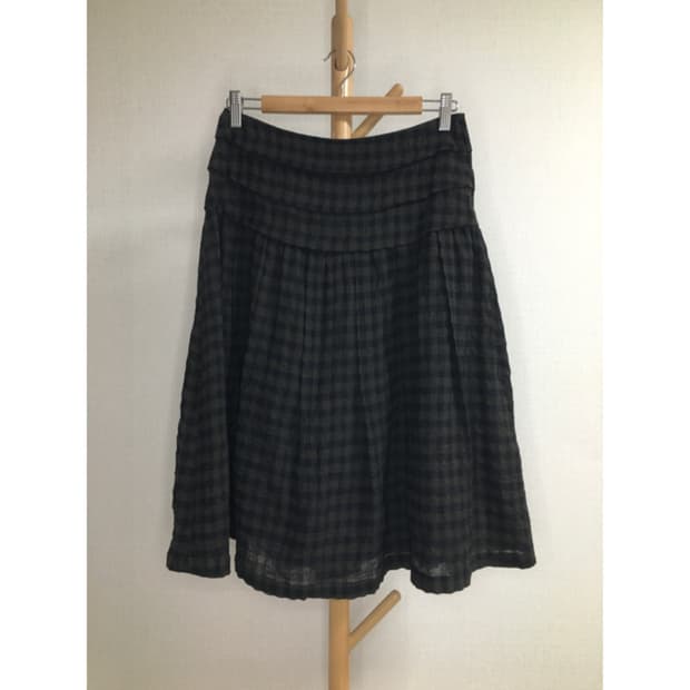 io comme io 이오꼼이오 체크 스커트
