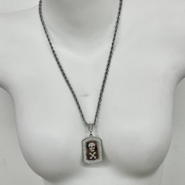 펑크 스컬 샤인 네크리스