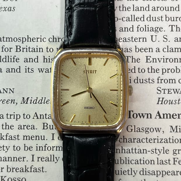 Seiko Quartz Spirit Tank Watch