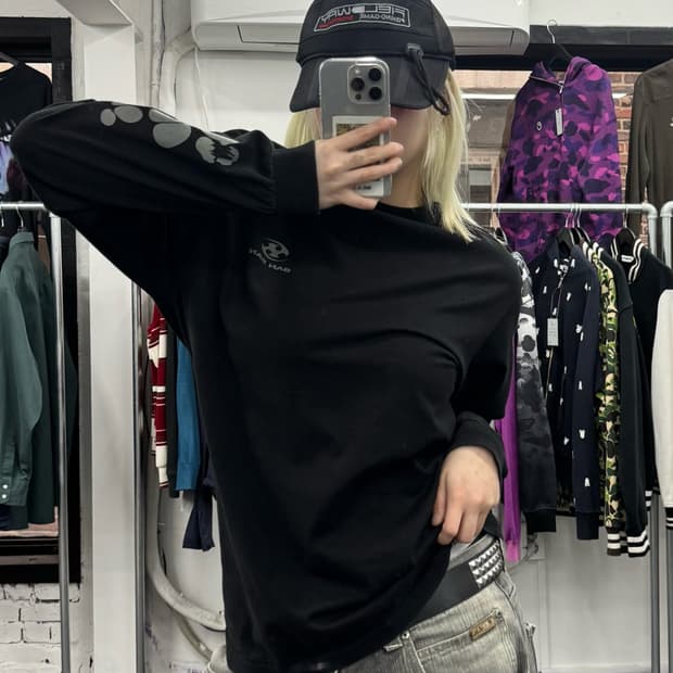 산산기어 사이드 로고 롱슬리브