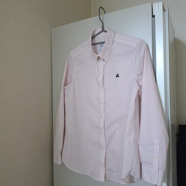 브룩스 브라더스 핑크 스트라이프 셔츠
