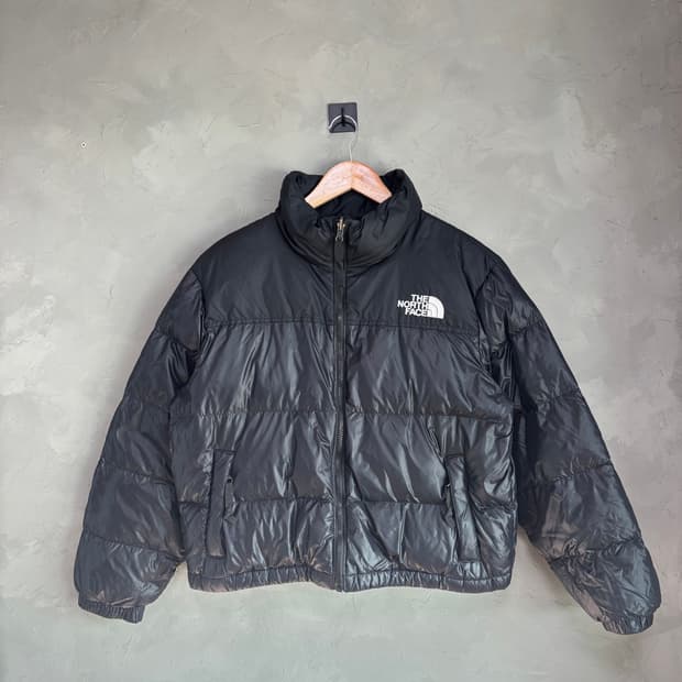 노스페이스 눕시 하이브리드 볼 덕다운 패딩 검정