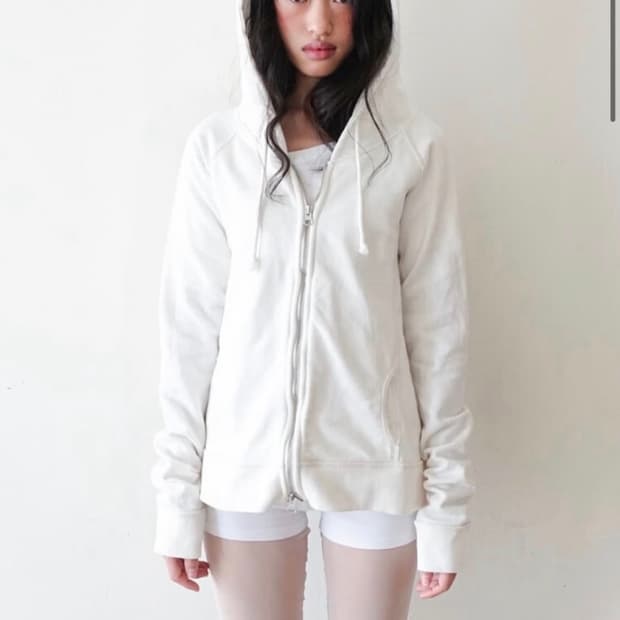 샵페어리 washed lily hoodie ivory fa.erie