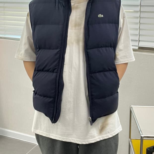 (XL)라코스테 덕다운 패딩조끼-M1634
