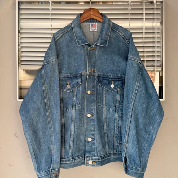 Tektronix vintage USA made denim trucker