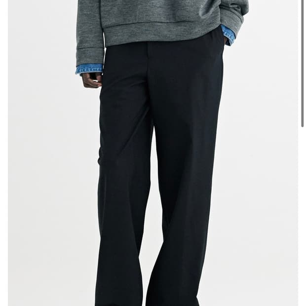 [35-37] (새상품) 솔리드옴므 26ss 밴딩 세미와이드 슬랙스