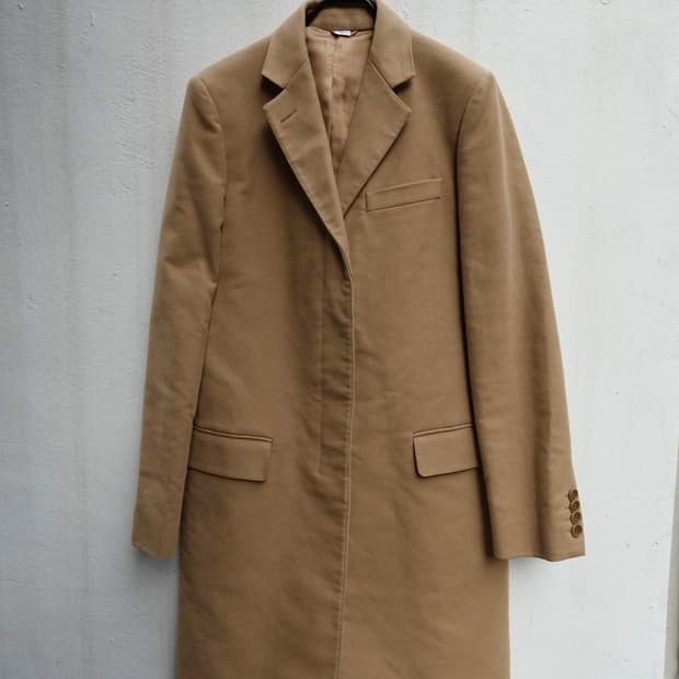 헬무트랭 2001AW 몰스킨 코트