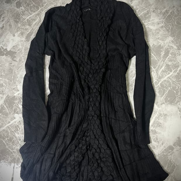 grunge pattern cardigan