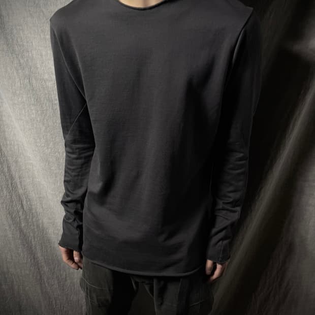 DEVOA Long Sleeve Layered Cut Top 