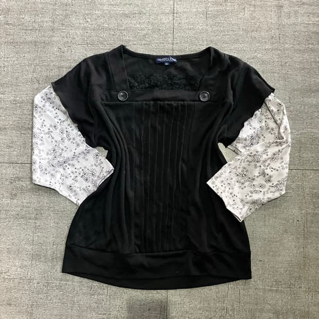 일본빈티지 Trinidad 하구미모리걸 달천깔페어리 레이어드 긴팔티셔츠