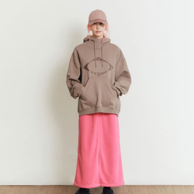 미스치프 롬버스 후드티 로즈브라운 mschf