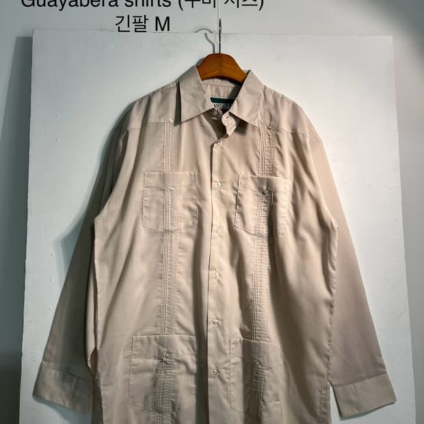 Guayabera shirts (쿠바 셔츠) 긴팔 M