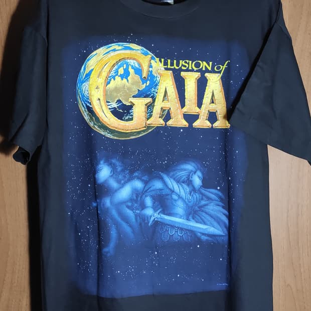 90s 일루젼 오브 가이아 게임 티셔츠 XL