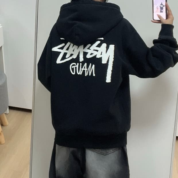 스투시 STUSSY 괌 백로고 후드집업