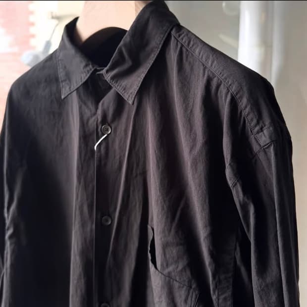 26AW comoli 블랙 코모리 셔츠