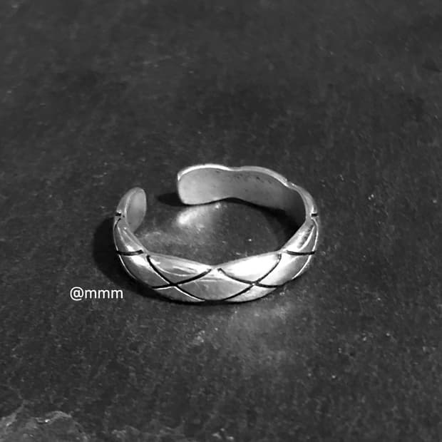 크러쉬 엠보1 반지 오픈링