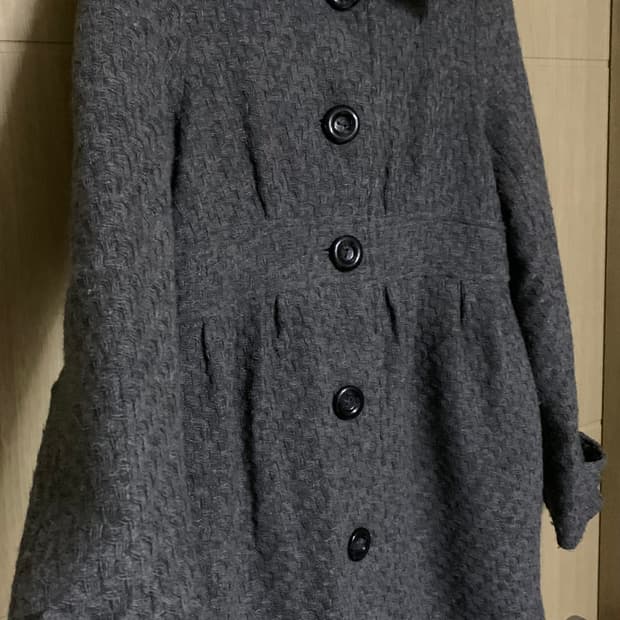 Shirring mid coat
