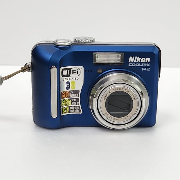 니콘 쿨픽스 p2 한글지원 디카 카메라 빈티지