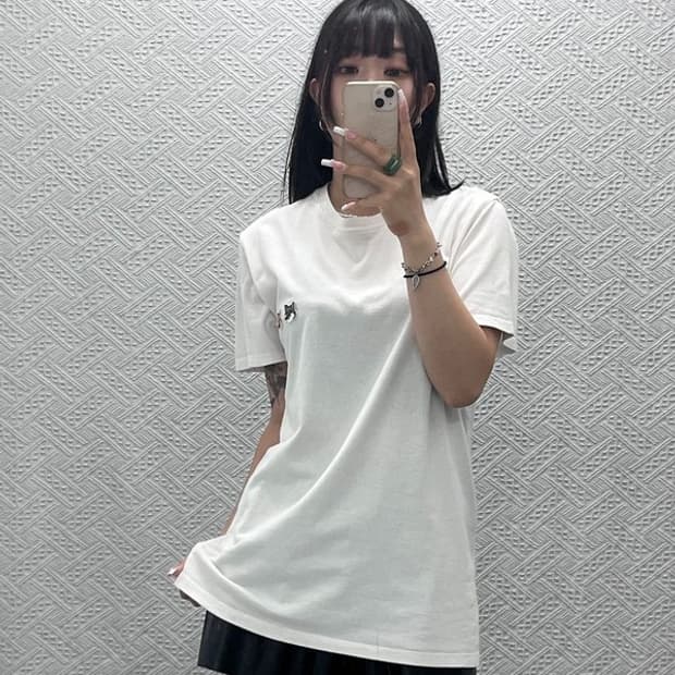 메종키츠네 빈티지 캐주얼 더블 폭스 헤드 반팔티 M C13718