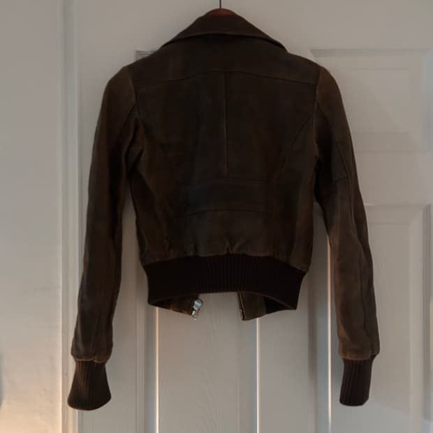 놀리타 바이 아베다 가죽 크롭자켓 vintage 44-55