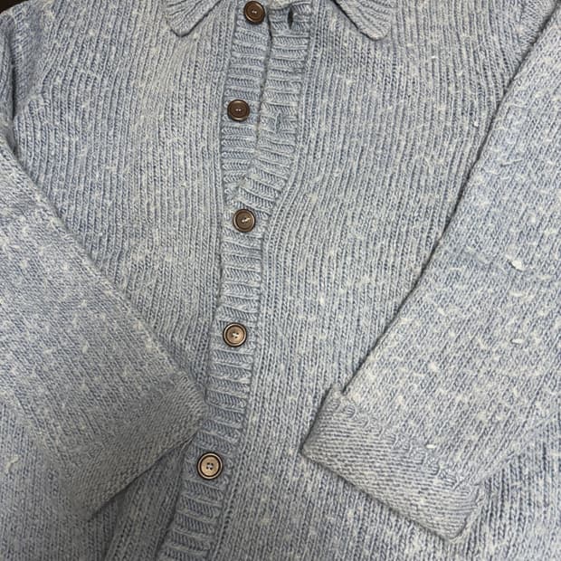 아워레가시 블루 아크릴 가디건 50사이즈