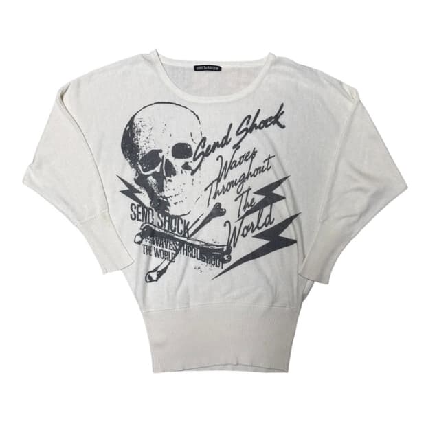 고스트오브할렘 스컬 니트